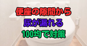 便座の隙間から尿 100均